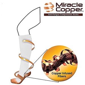 Miracle Copper Compression Socks (white)